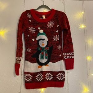 No Boundaries red Christmas sweater
